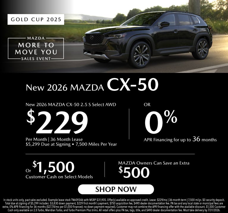 New 2026 Mazda CX-50