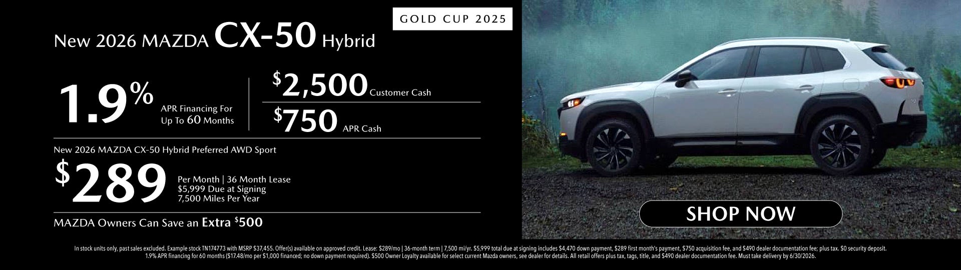 New 2026 MAZDA CX-50 Hybrid Preferred AWD Sport