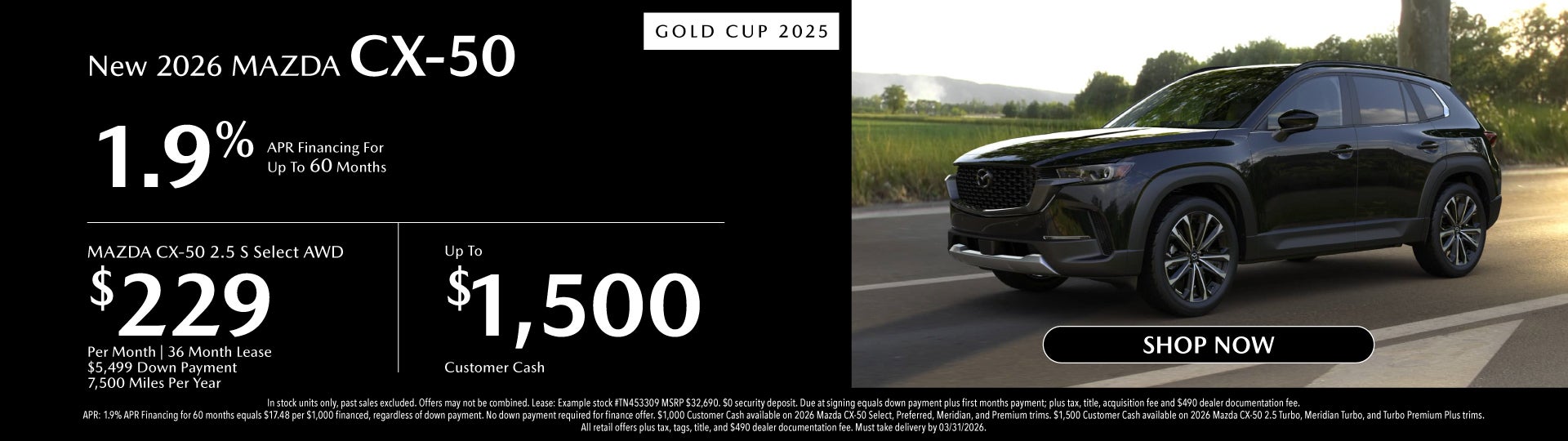 New 2026 Mazda CX-50