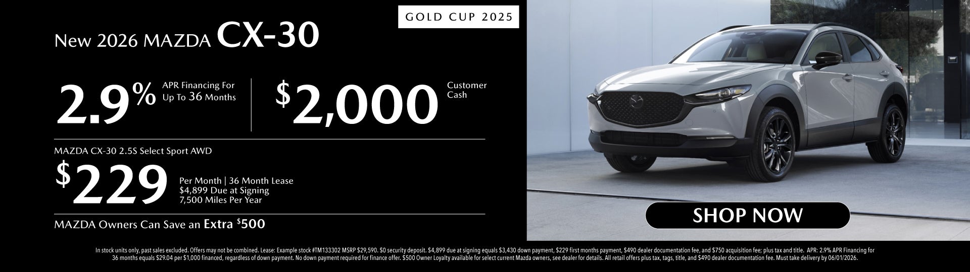 New 2026 Mazda CX-30