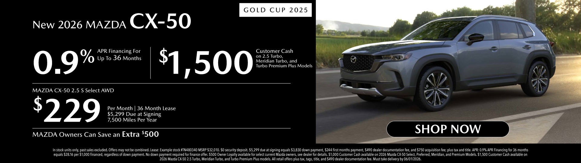 New 2026 Mazda CX-50