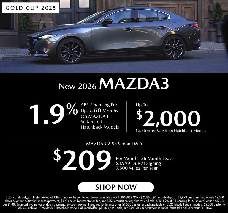 New 2026 Mazda3